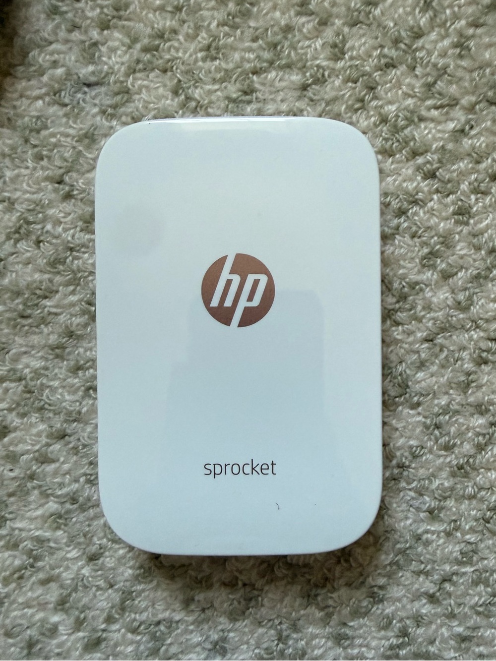 HP Sprocket Portable Photo Printer - White with Gold Logo